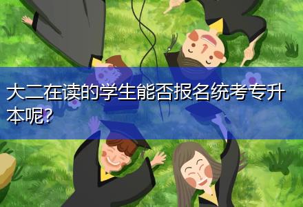 大二在讀的學(xué)生能否報(bào)名統(tǒng)考專(zhuān)升本呢？