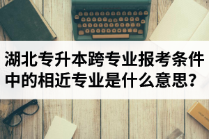 湖北省普通專升本跨專業(yè)報(bào)考條件中的“相近專業(yè)”是什么意思？