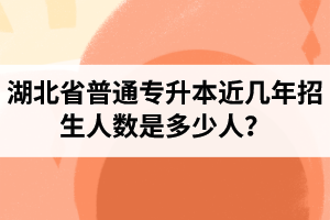 湖北省普通專升本近幾年招生人數(shù)是多少人？工作和升本怎么選擇比較好？